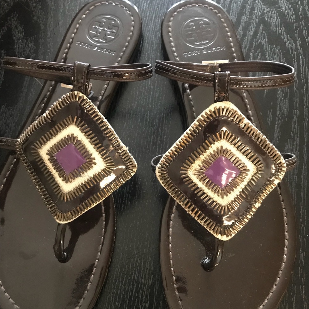 Tory Burch Tribal Flat Sandal size 9.5